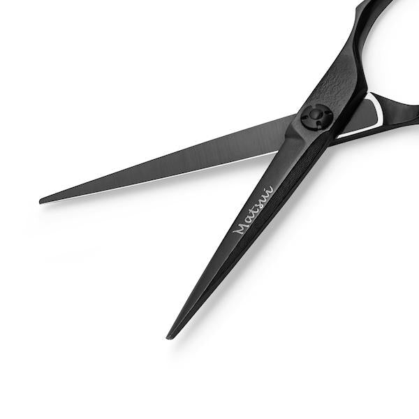 2020 Matsui Matte Black Damascus Offset Scissor (1979380400214)