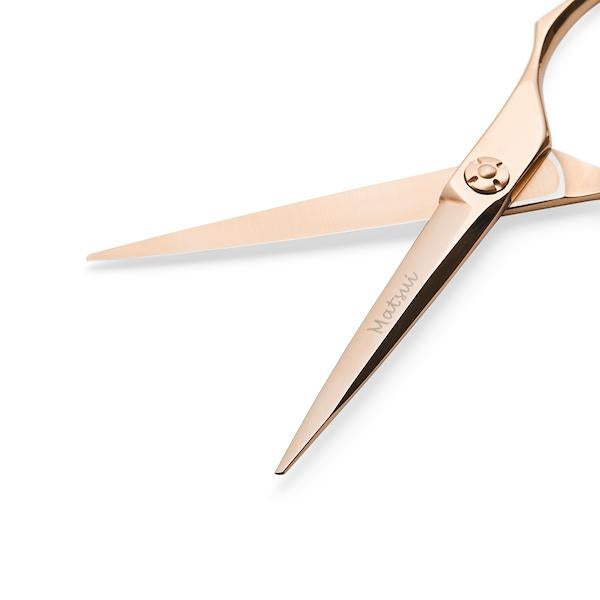 Lefty Matsui VG10 Rose Gold Offset Hairdressing Scissor