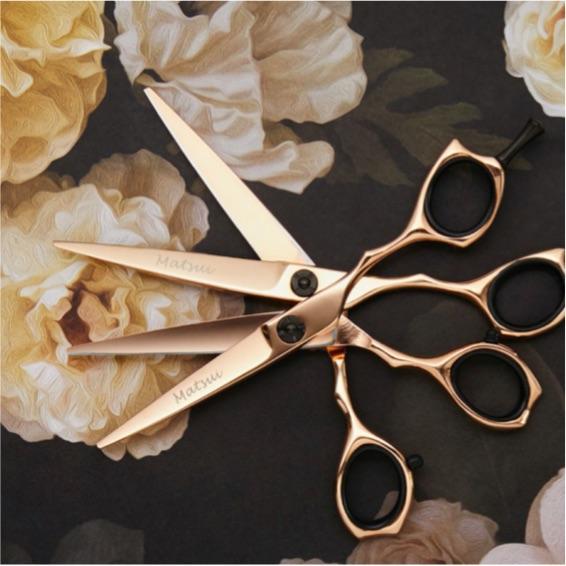 Ichiro Japanese Rose Gold Thinning Scissors