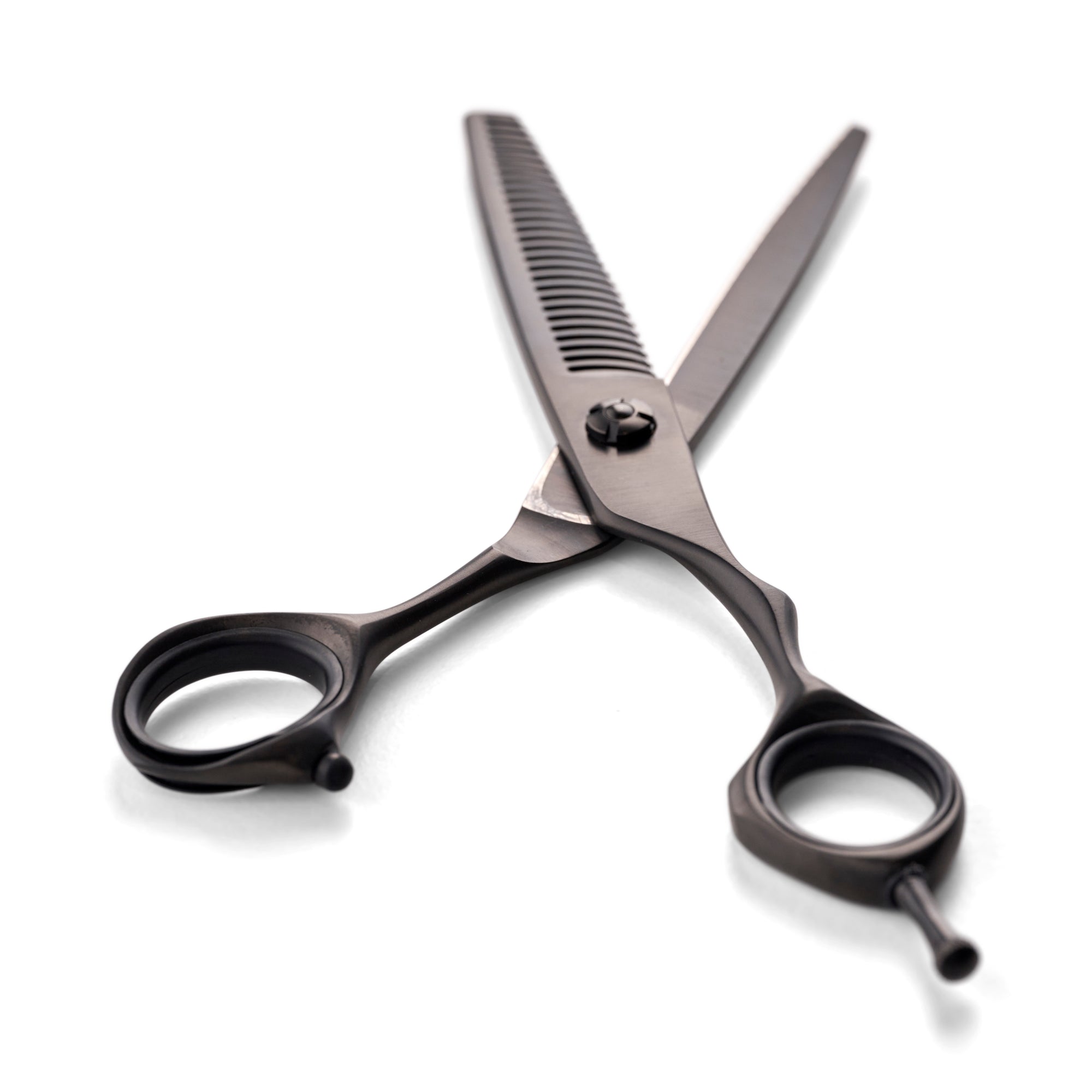Ultra Light Matte Black Thinning Scissors (8953468748050)