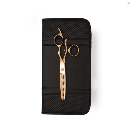 Matsui Rose Gold Swivel Thinner - Scissor Tech New Zealand