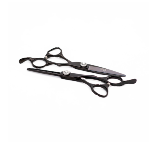 Lefty Sozu Essentials Black Diamond Scissor Thinner Combo (6647512432726)