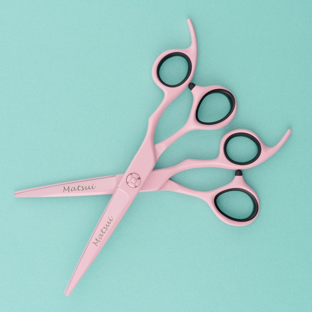 Lefty Matsui Pastel Pink Hair Scissors Combo (8004039311634)