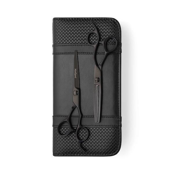 Matsui Matte Black Aichei Mountain Offset Scissor Thinner Combo (1388747751510)