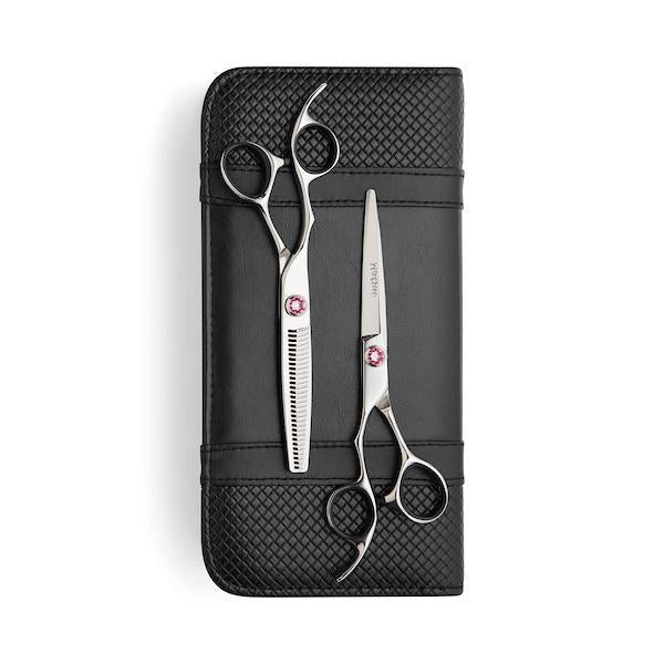 2022 Lefty Matsui Swarovski Elegance Pink Scissors & Thinning Shears Combo (Limited Edition) (4864564789334)