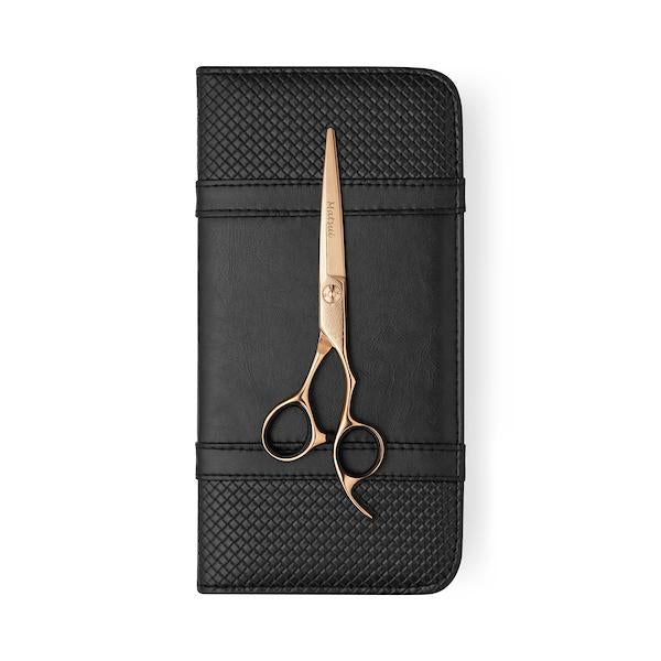 2020 Matsui Rose Gold Damascus Offset Scissor (1979401994326)