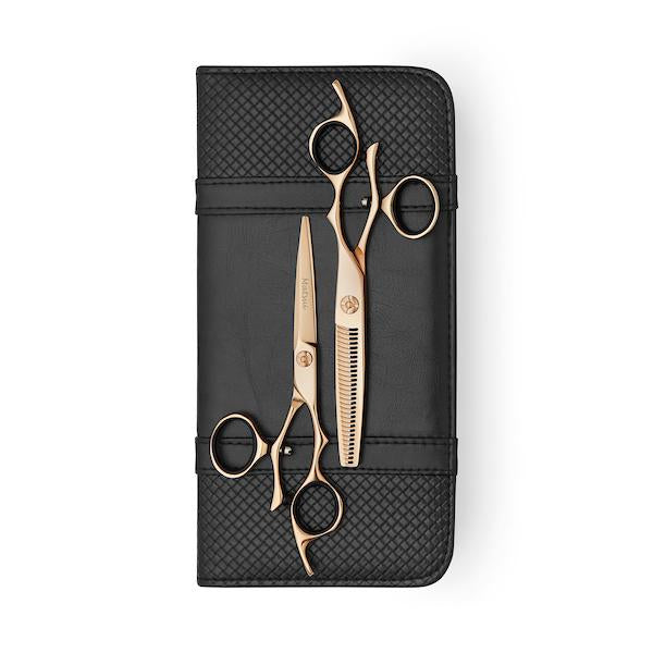 Matsui Rose Gold Swivel 6 inch Scissor Thinner Combo (3556009476182)
