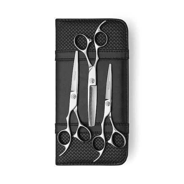 Lefty VG10 Matsui Offset Hairdressing Scissors Triple Set (6812444098646)
