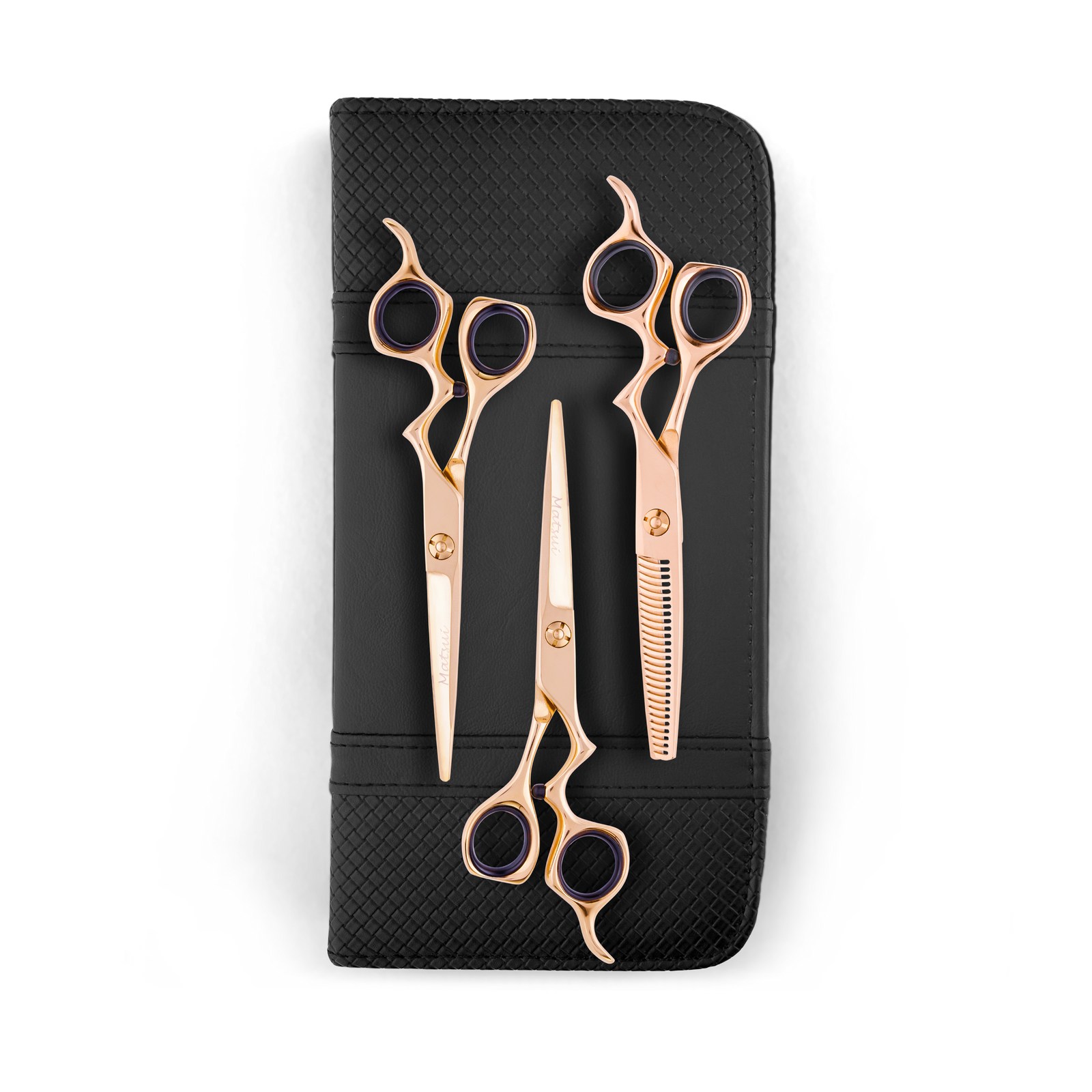 Matsui Classic Ergo Support Rose Gold Scissor Thinner Triple Set (6706025922646)