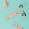 Lefty Matsui Pastel Peach Combo Hairdressing Scissors (8004059562258)