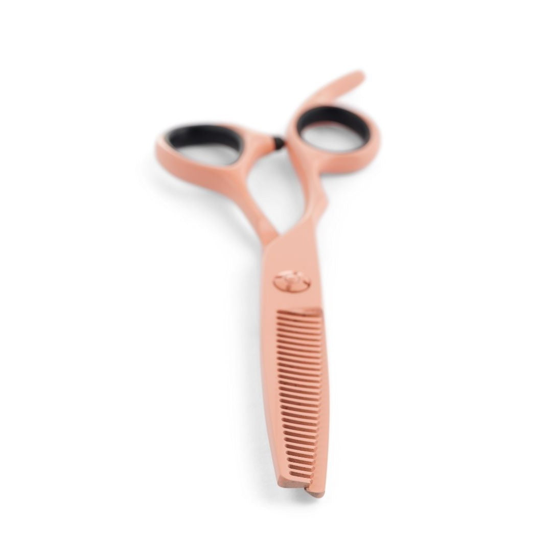 Lefty Matsui Pastel Peach Combo Hairdressing Scissors (8004059562258)