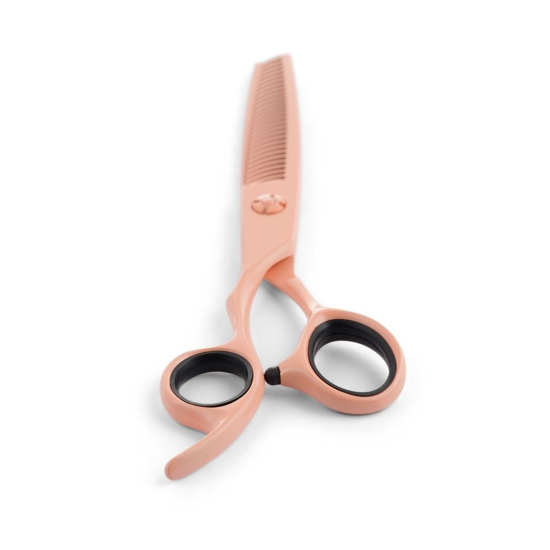 Lefty Matsui Pastel Peach Combo Hairdressing Scissors (8004059562258)