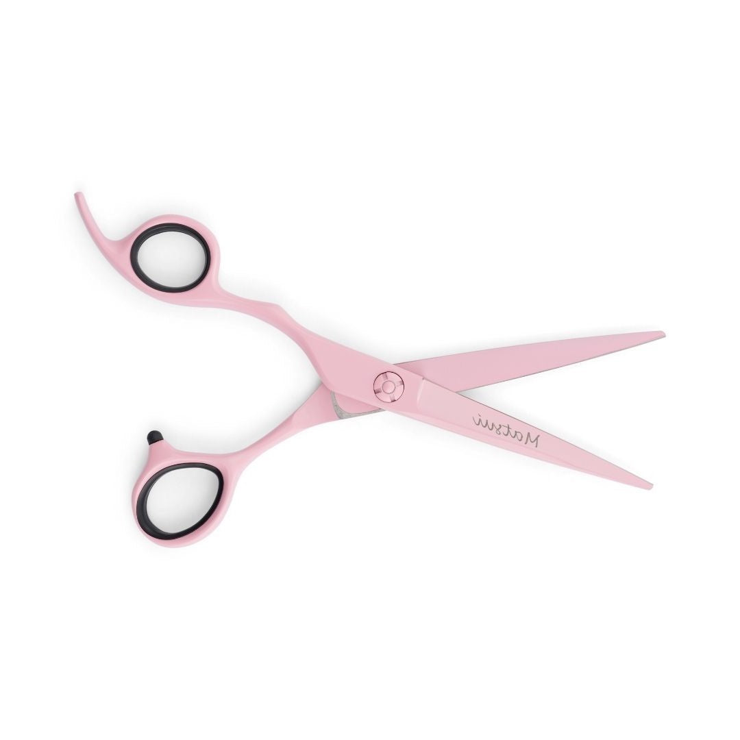 Lefty Matsui Pastel Pink Hairdressing Scissors Triple Set (8004042457362)