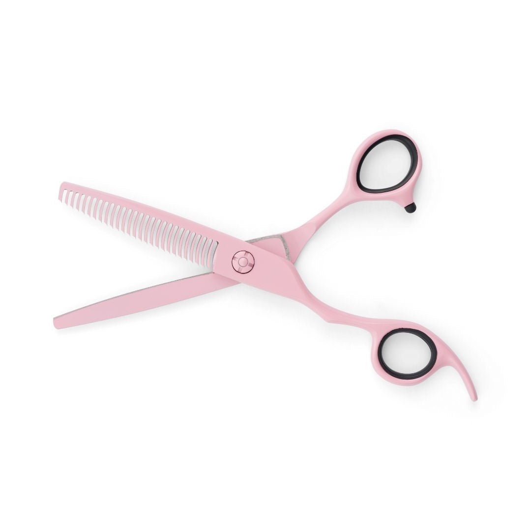 Lefty Matsui Pastel Pink Hairdressing Scissors Triple Set (8004042457362)